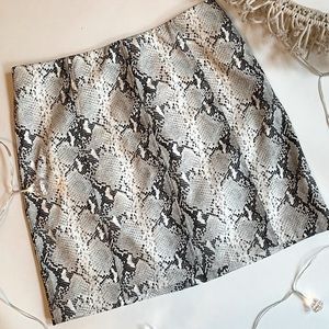 Wild Honey- Snakeskin Skirt
